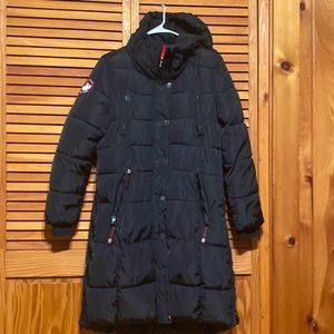 Canada     Weather gear coat very good condition zipper and knob front